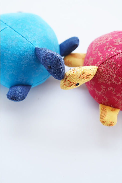Upcycled Turtle  Soft Toy